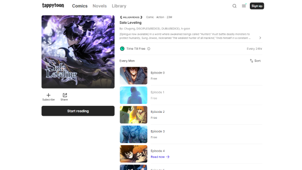 Baca Solo Leveling Gratis TappyToon