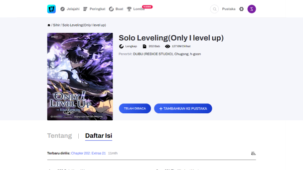 Baca Solo Leveling Gratis WebNovel