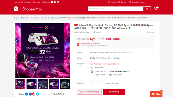 Harga Advan X-Play