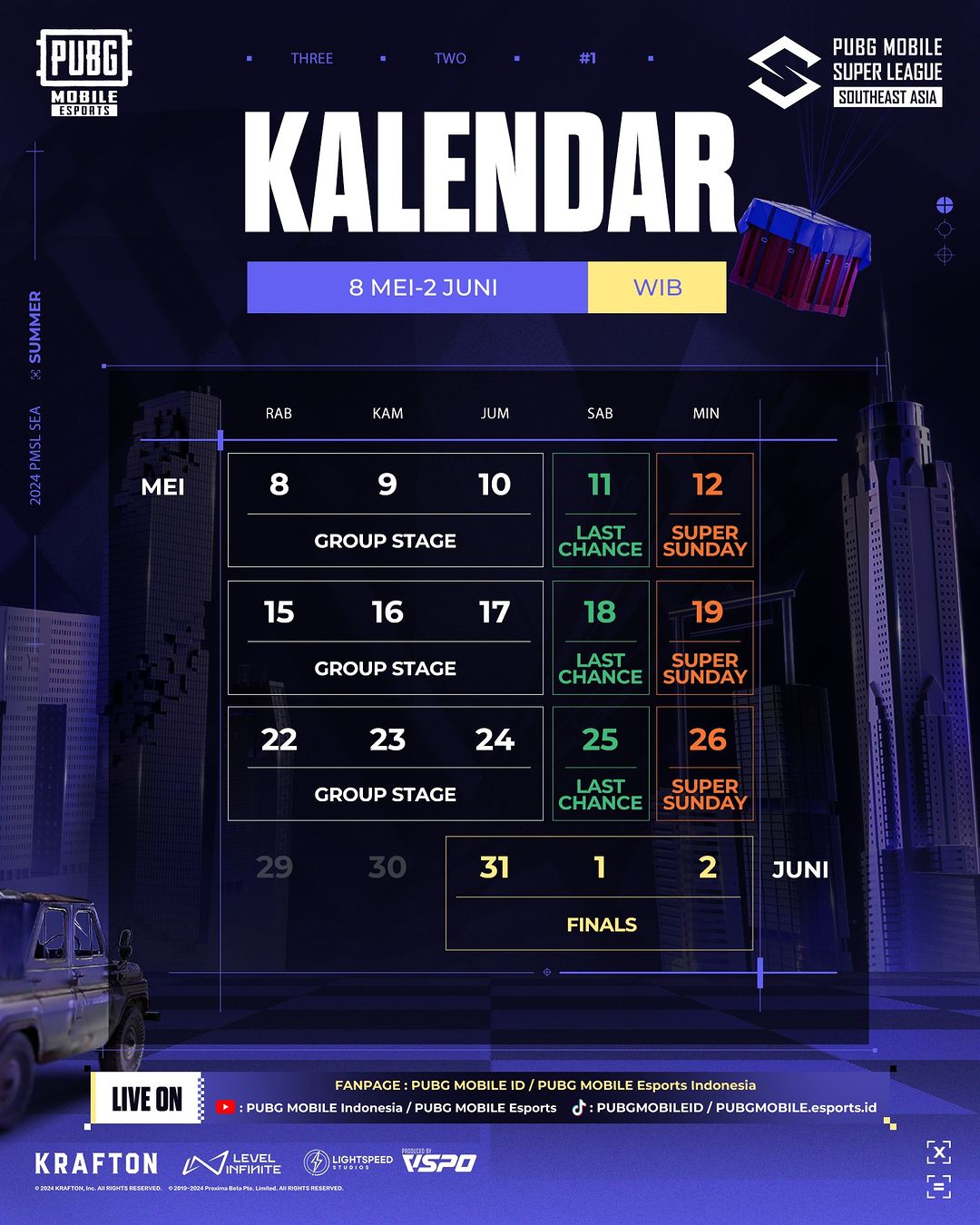 Jadwal PMSL SEA Summer 2024