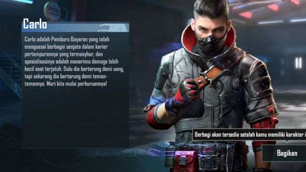Karakter PUBG Mobile Carlo
