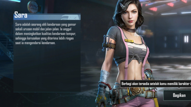 Karakter PUBG Mobile Sara