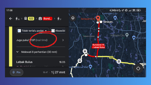 Pelacakan Transjakarta Real-Time