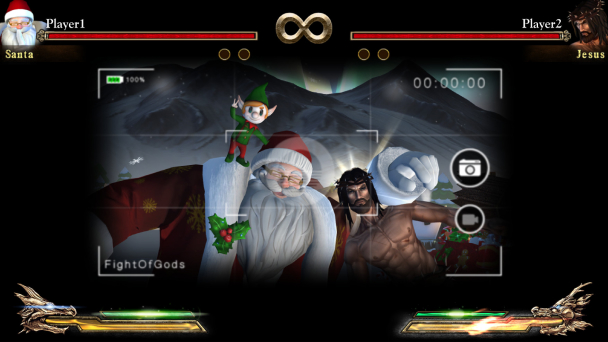 Santa vs Jesus Fight of Gods