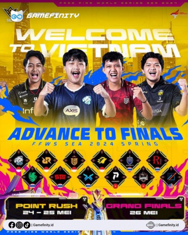 FFWS Sea 2024 Spring memasuki babak final, simak tim FFWS Sea Indonesia yang lolos.