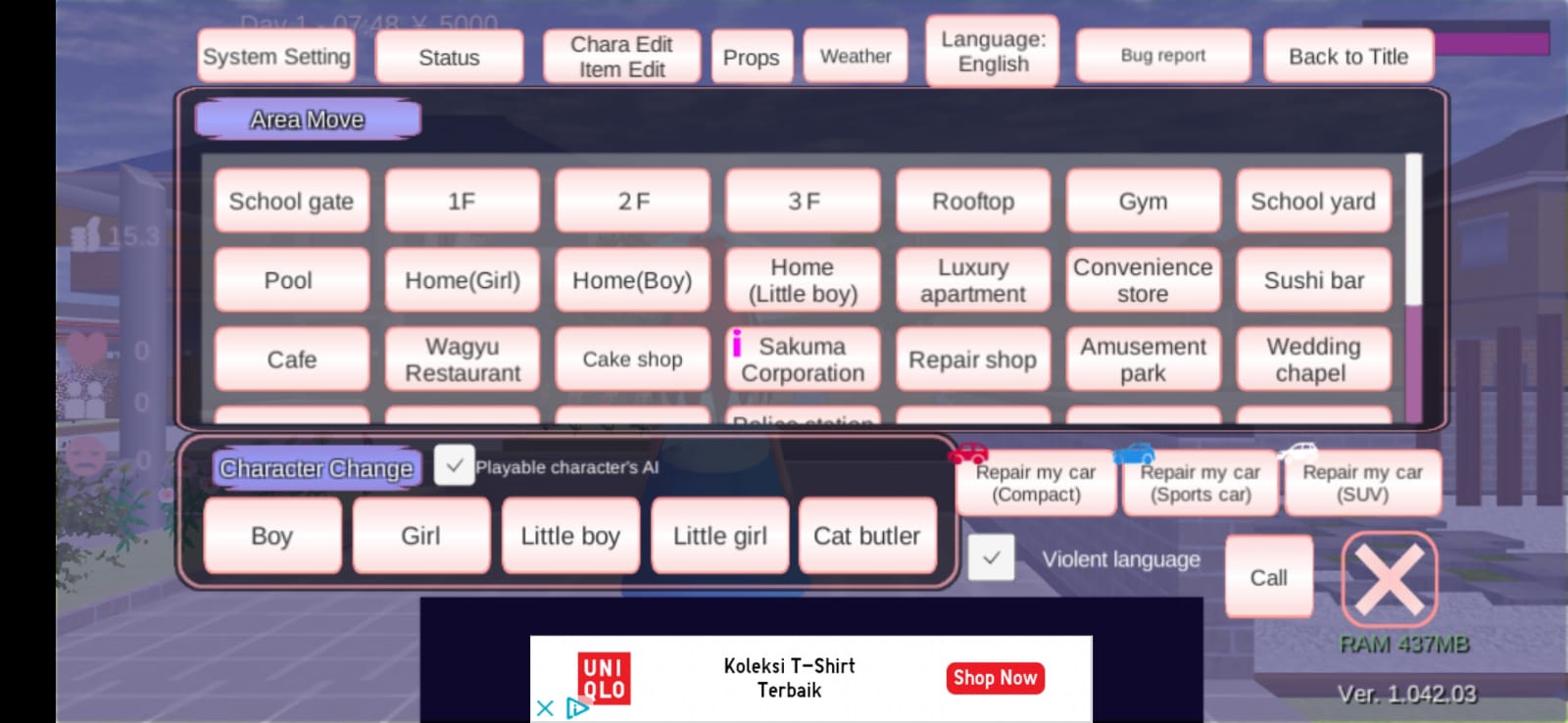 Cara memasukan ID Sakura School Simulator dengan mudah dan cepat.