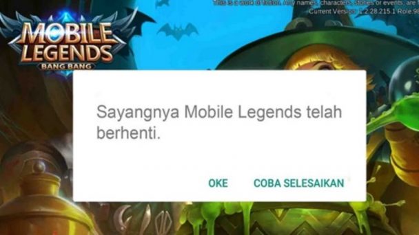Tutup Paksa Mobile Legends