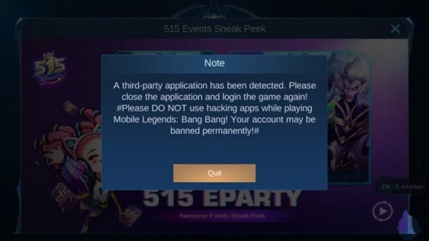 Ban Permanen Mobile Legends