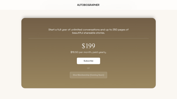 Harga Autobiographer