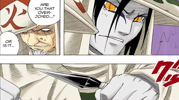 Orochimaru vs Hiruzen