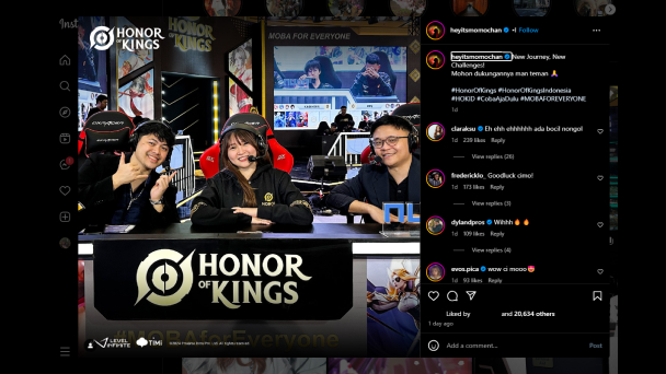 Profil Momochan sebagai Caster Honor of Kings