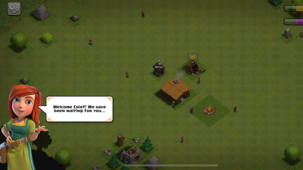 Villager menyambut pemain COC