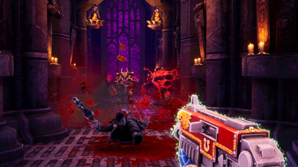 Warhammer 40,000 Boltgun - Game FPS Bergaya Pixel