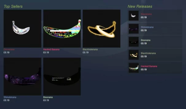 Game Banana merupakan salah satu game unik di Steam yang ramai dimainkan.