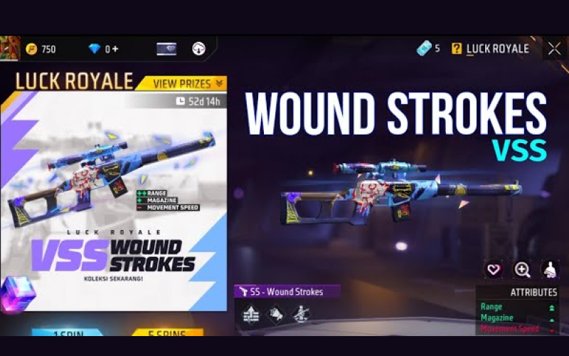 Koleksi Skin Free Fire - VSS Wound Strokes