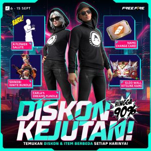 Diskon kejutan Free Fire
